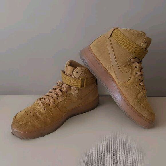 NIKE GS AIR FORCE HIGH LV8 WHEAT YOUTH SZ 5Y CK0262